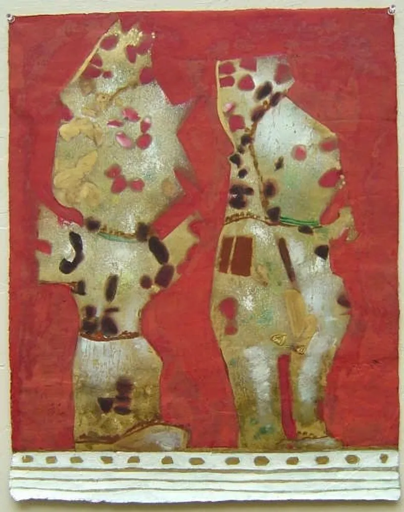 Two Textured Figures