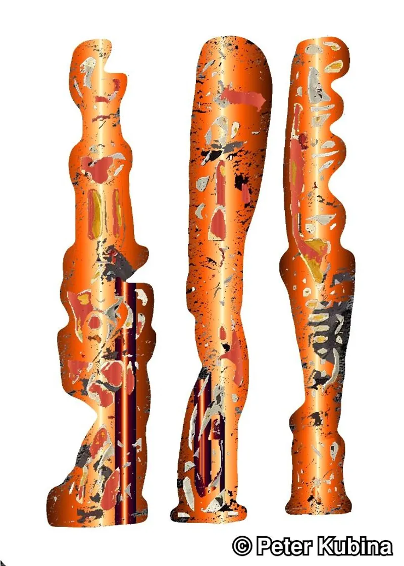 Digital Totems Orange