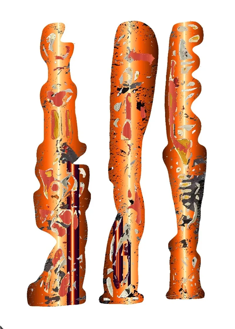 Digital Totems Orange