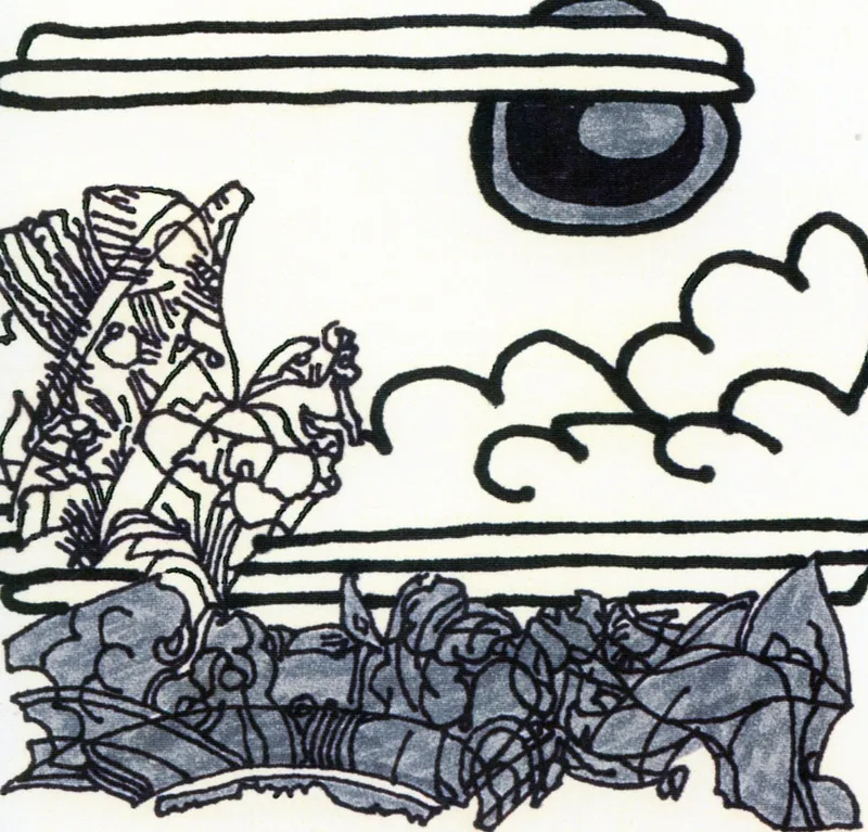 Abstract Landscape Collage