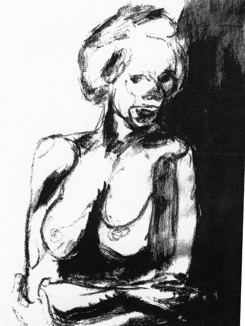 Charcoal Nude Study