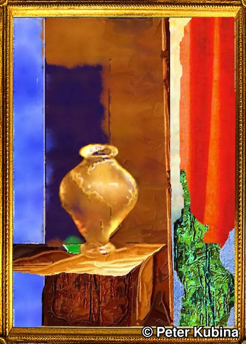 Golden Vase Collage