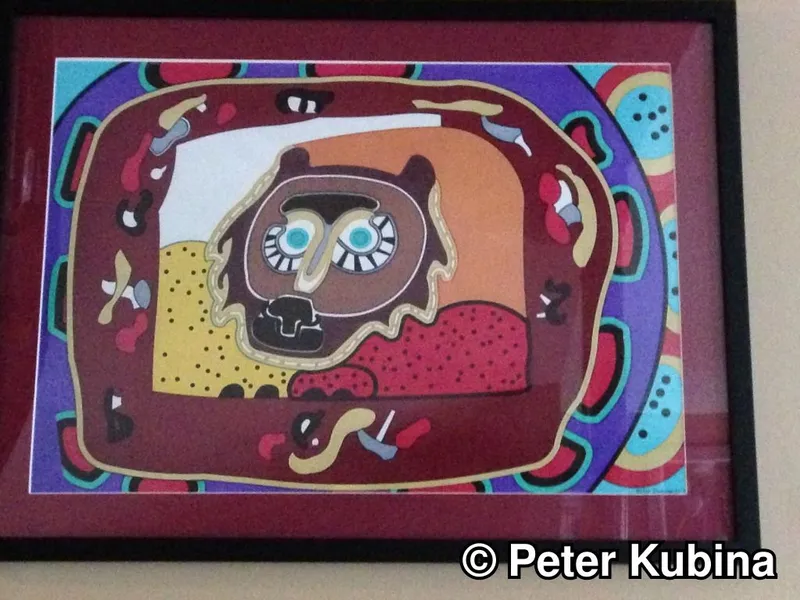 Lion Mask Patterned Frame