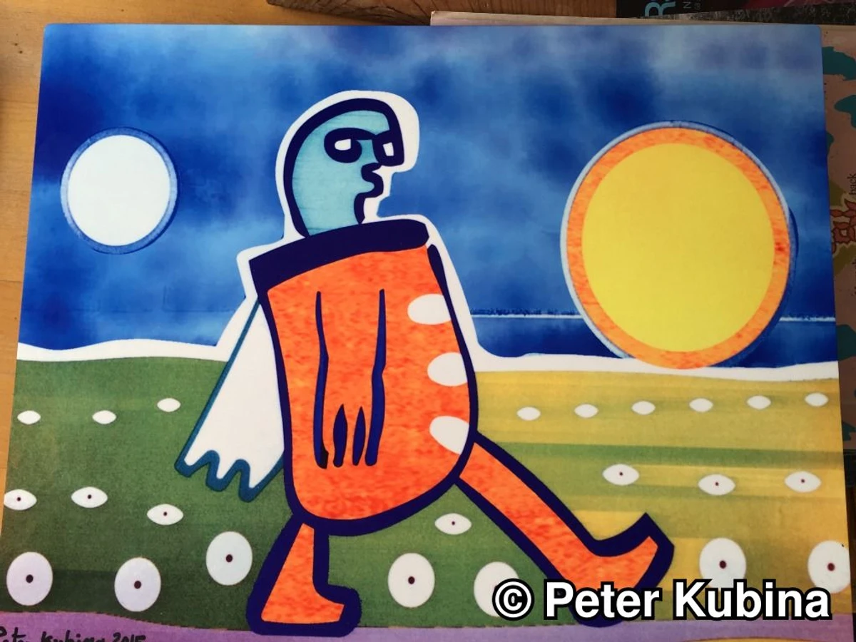 Orange Walker Landscape