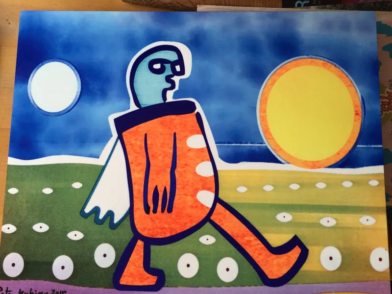 Orange Walker Landscape