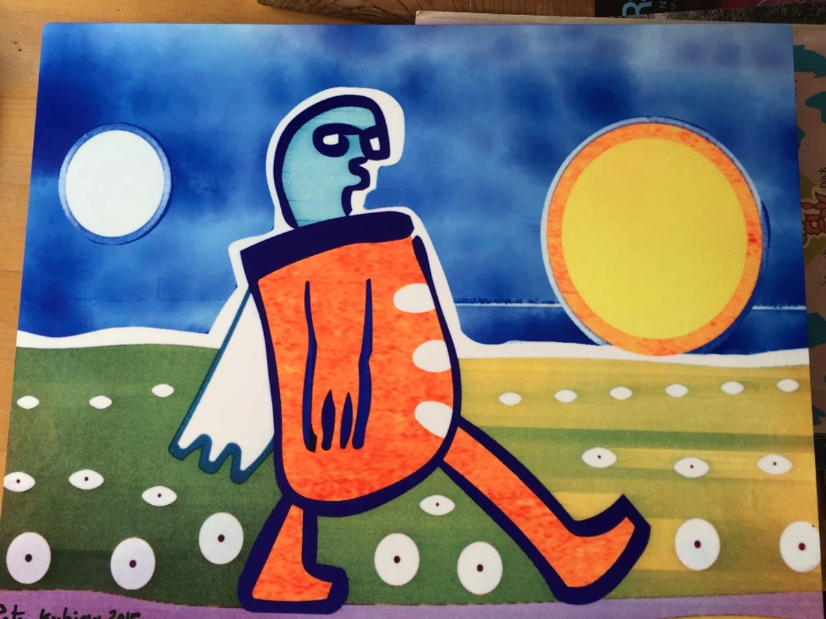 Orange Walker Landscape