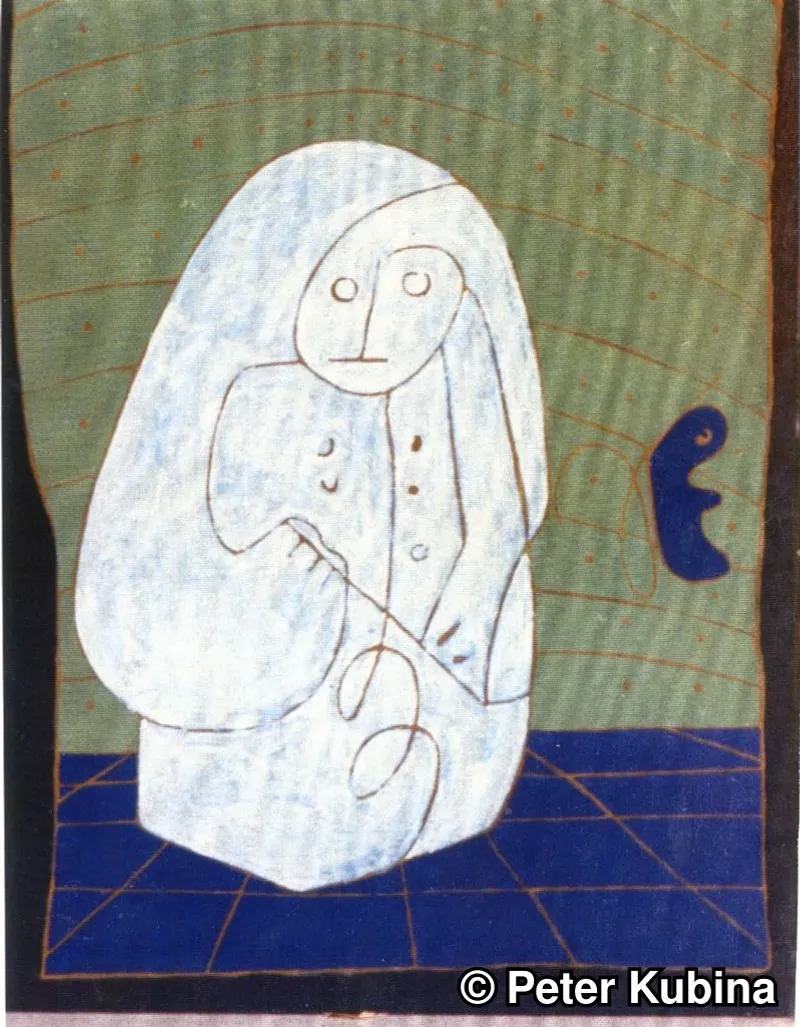 White And Blue Mother And Child